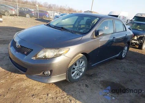 2009 Toyota Corolla S из США, поврежденный, VIN 2T1BU40E19C045886
